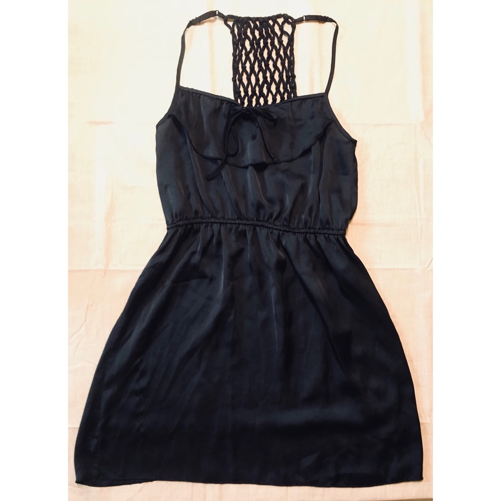Silk dress w/ back detail